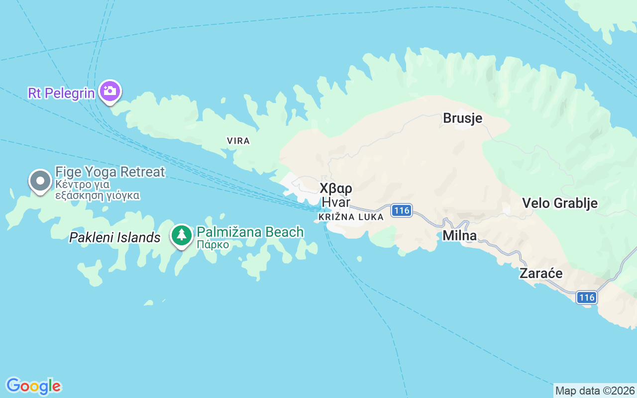 Τοποθεσία Μηχανοκίνητο σκάφος: Nauticki Centar Hvar, Χβαρ