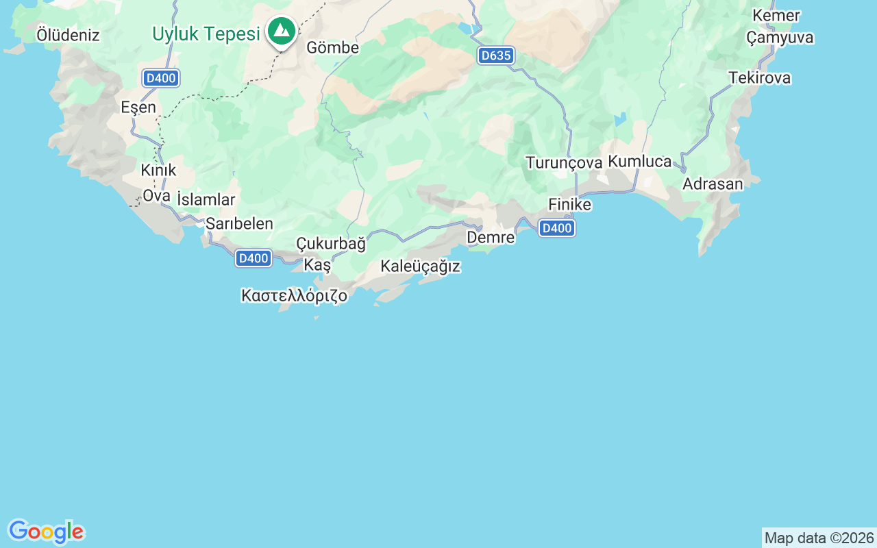 Ubicación Goleta: Kekova, Kekova