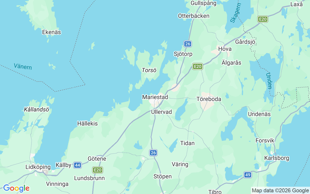 Emplacement du Voilier: Mariestad, Mariestad