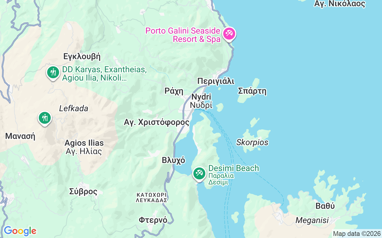 De locatie van Motorboot: Nydri Marine, Lefkada 311 00
