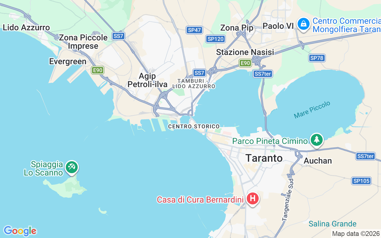 Plats för Motorbåt: Taranto, Italien
