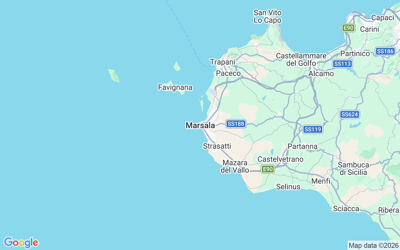 Plats för Segelbåt: 91025 Marsala, Italien