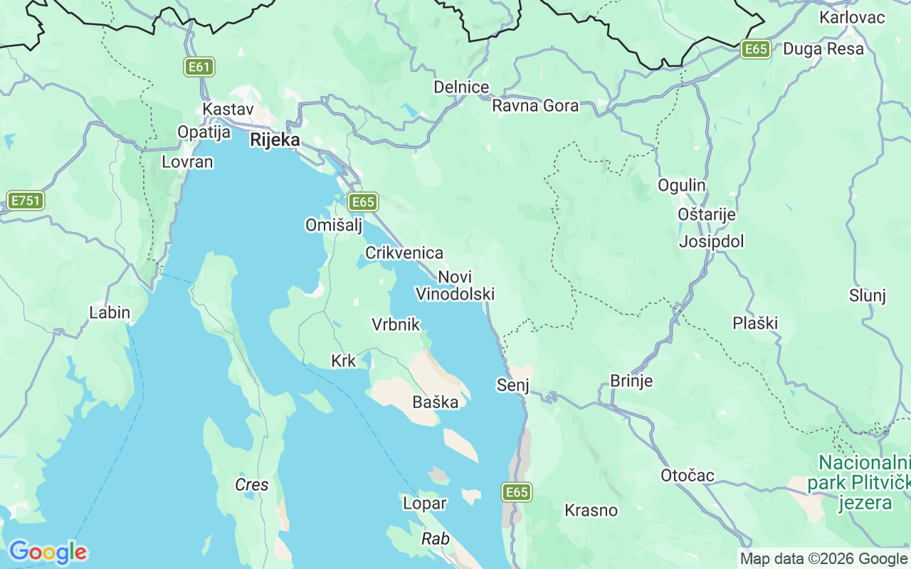 Emplacement du Bateau à moteur: Novi Vinodolski, Novi Vinodolski