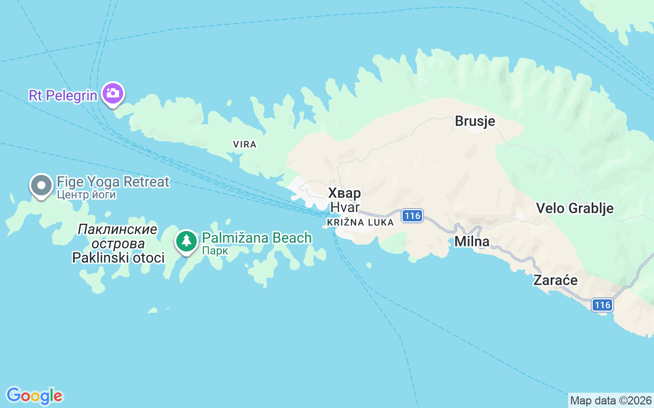 Местоположение Моторная лодка: Nauticki Centar Hvar, Хвар