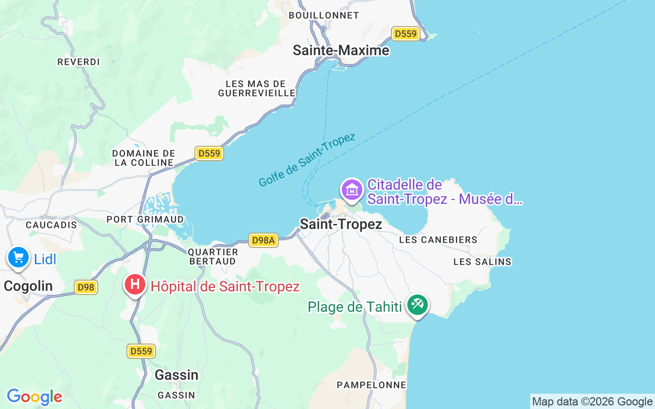 Localização do(a) Iate a motor: 83990 Saint-Tropez, França