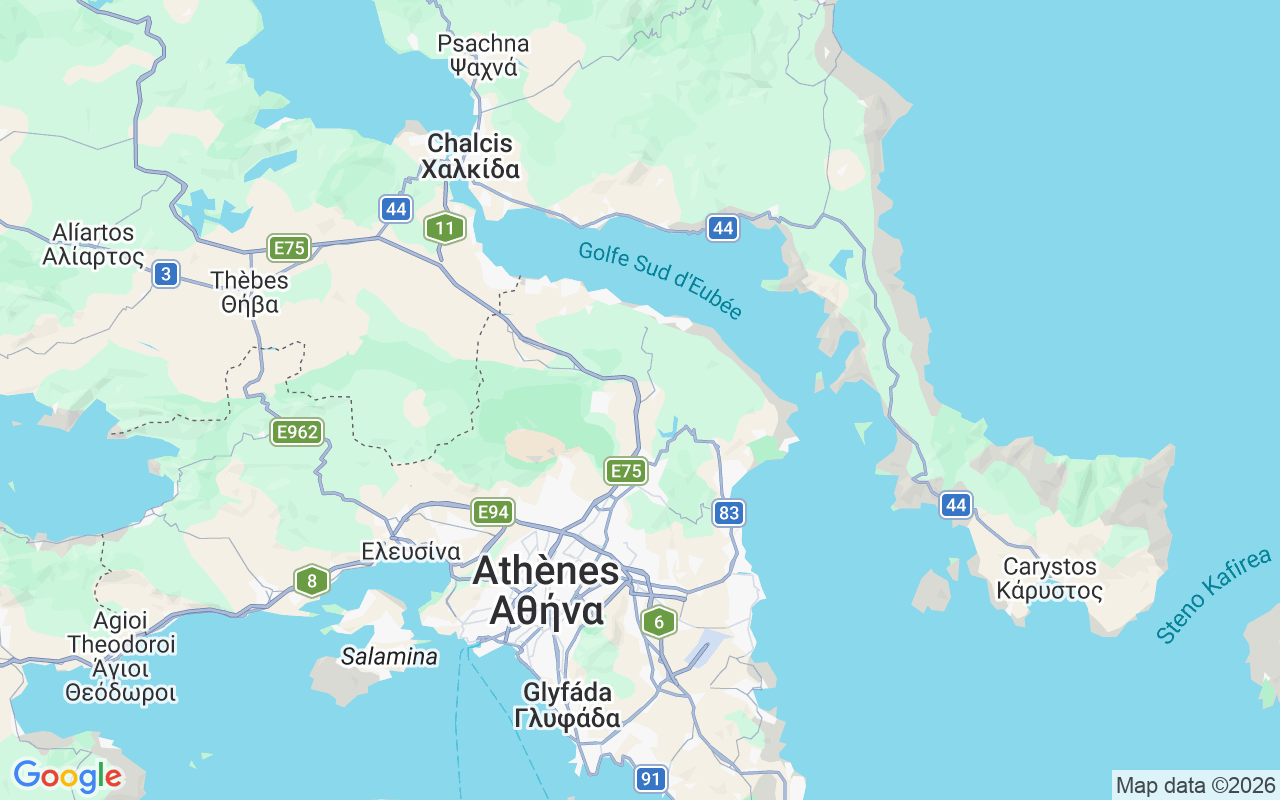 Emplacement du Semi-rigide: Attica, Attique De L'est