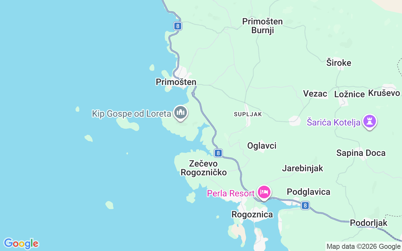 Plats för Segelbåt: Primošten, Kroatien