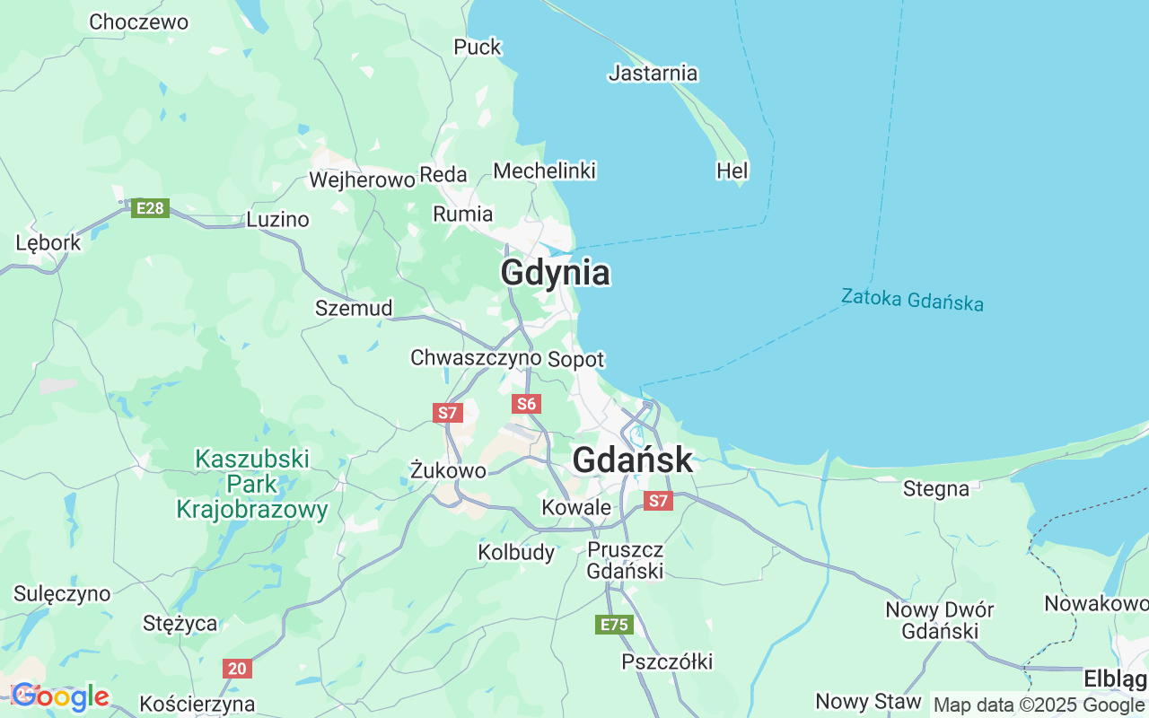De locatie van Motorboot: Zatoka Gdańska, Sopot