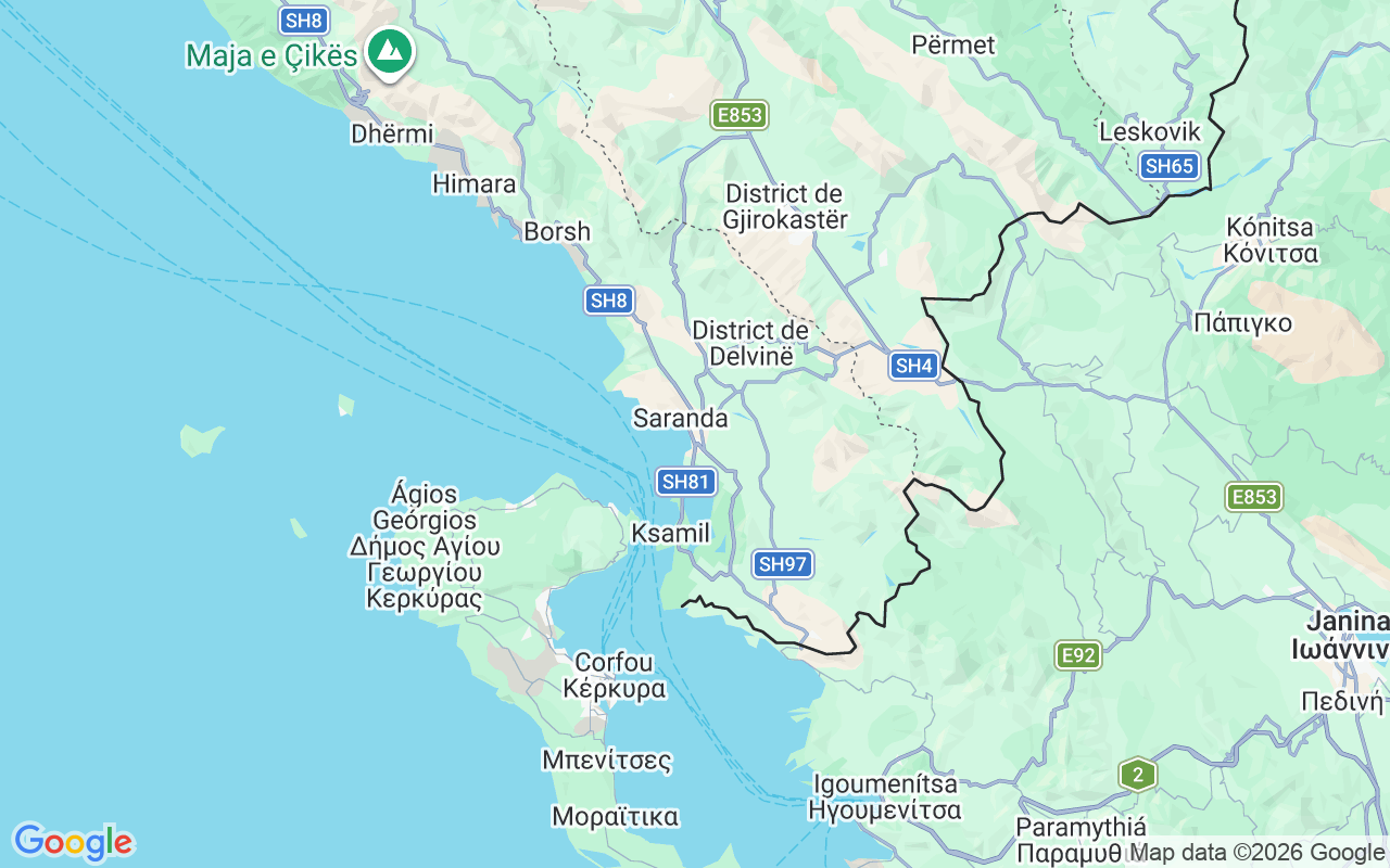 Emplacement du Yacht à moteur: Saranda Port, Saranda