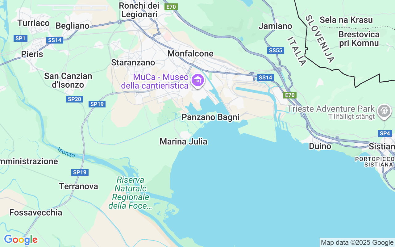 Plats för Segelbåt: 34074 Monfalcone, Italien