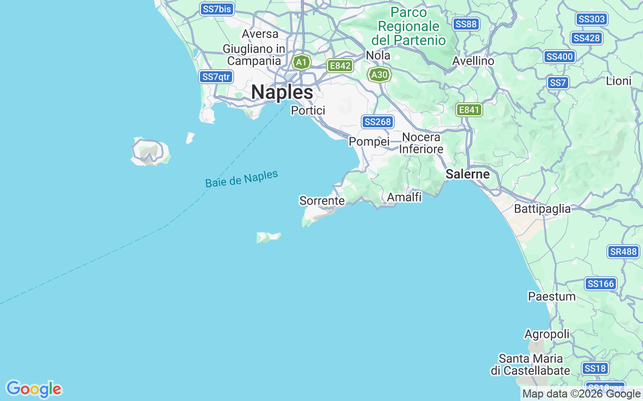 Emplacement du Bateau à moteur: Marina Piccola, 80067 Sorrente