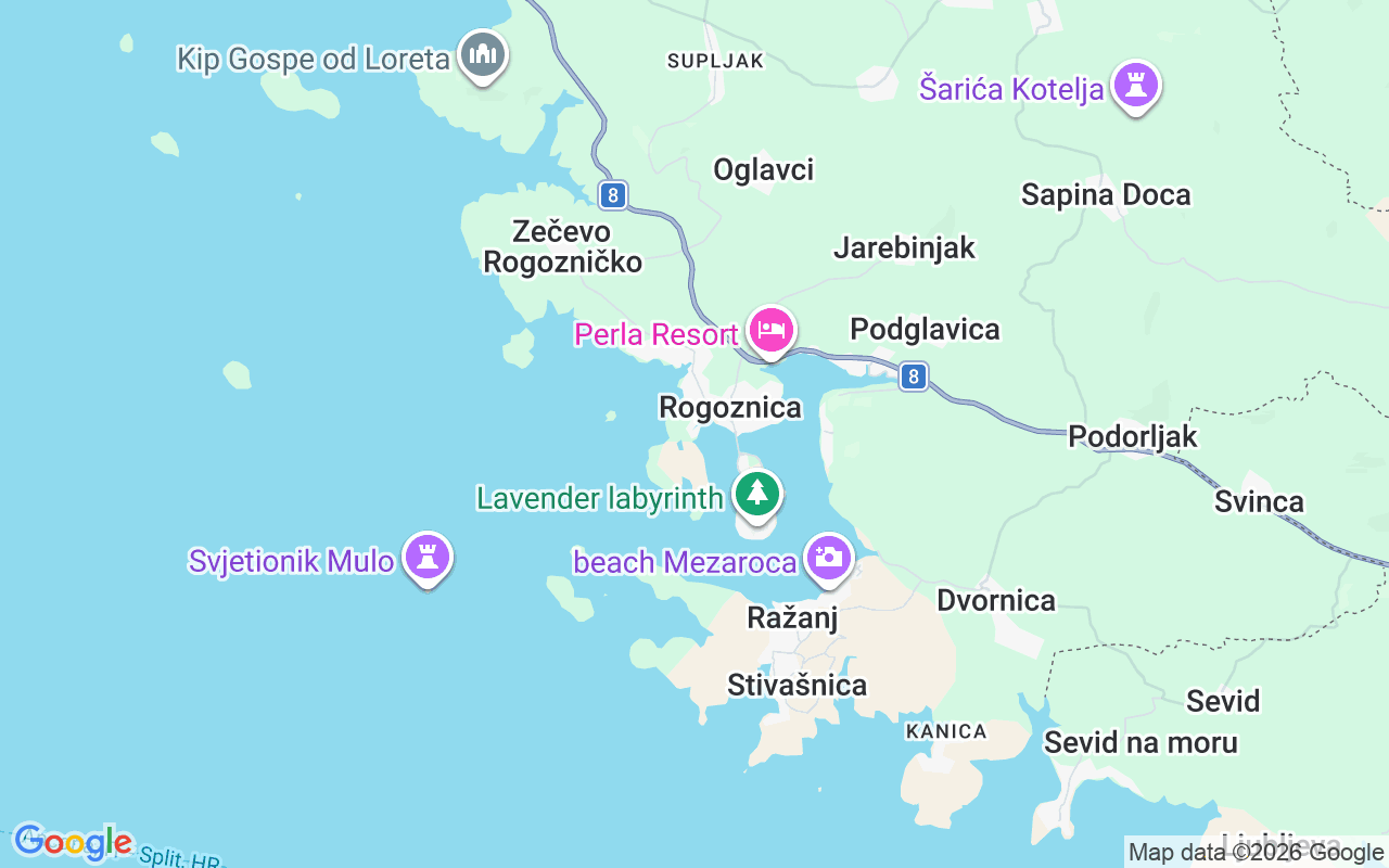 De locatie van Zeilboot: Marina Frapa, Rogoznica