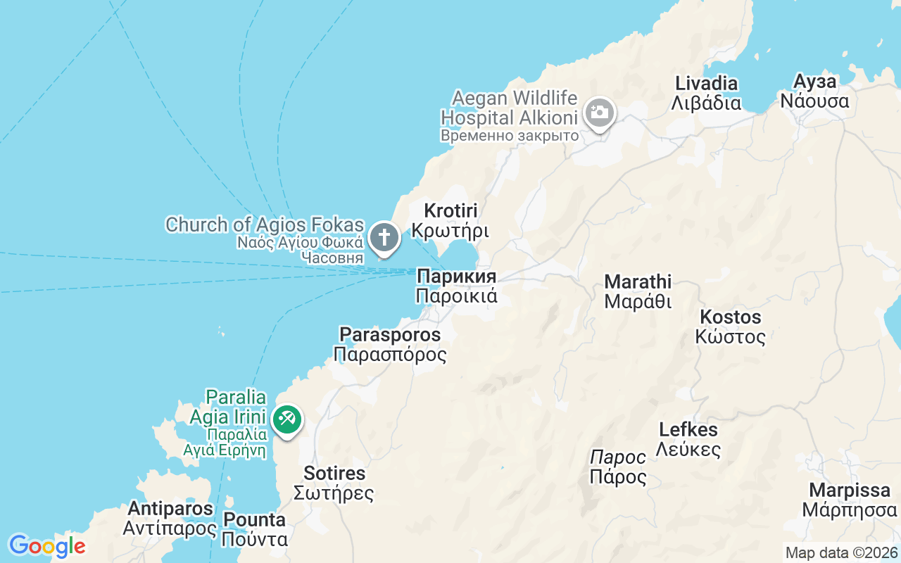 Местоположение RIB (надувная моторная лодка): Port Paroikia, Парикия 844 00
