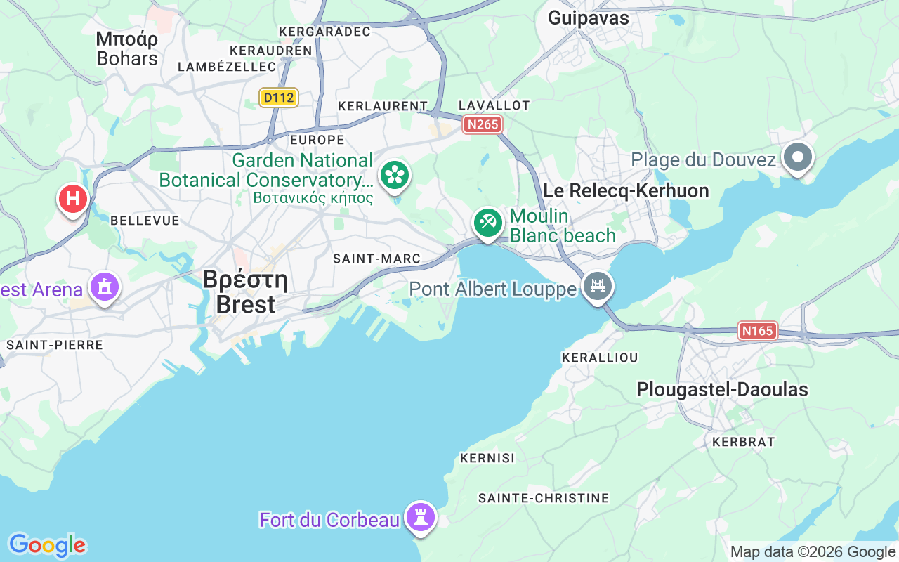 Τοποθεσία Ιστιοπλοϊκό σκάφος: Port Du Moulin Blanc, Βρέστη