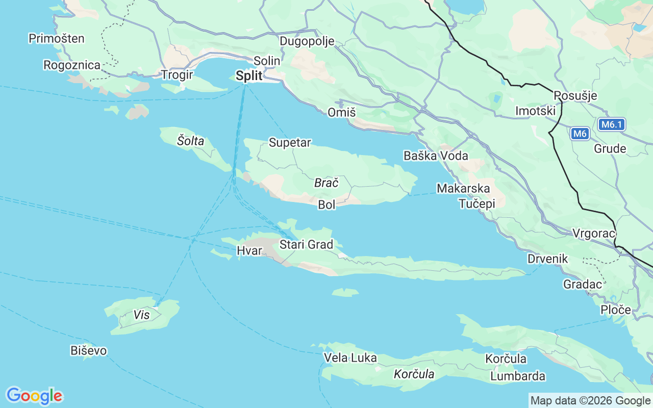 Liegeplatz RIB: Bol, Kroatien