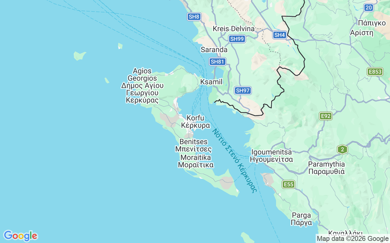 Liegeplatz Motorboot: Old Port Of Corfu Town, Korfu