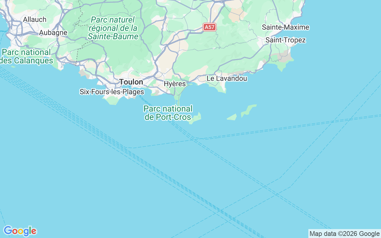 Emplacement du Catamaran: Hyères, Porquerolles