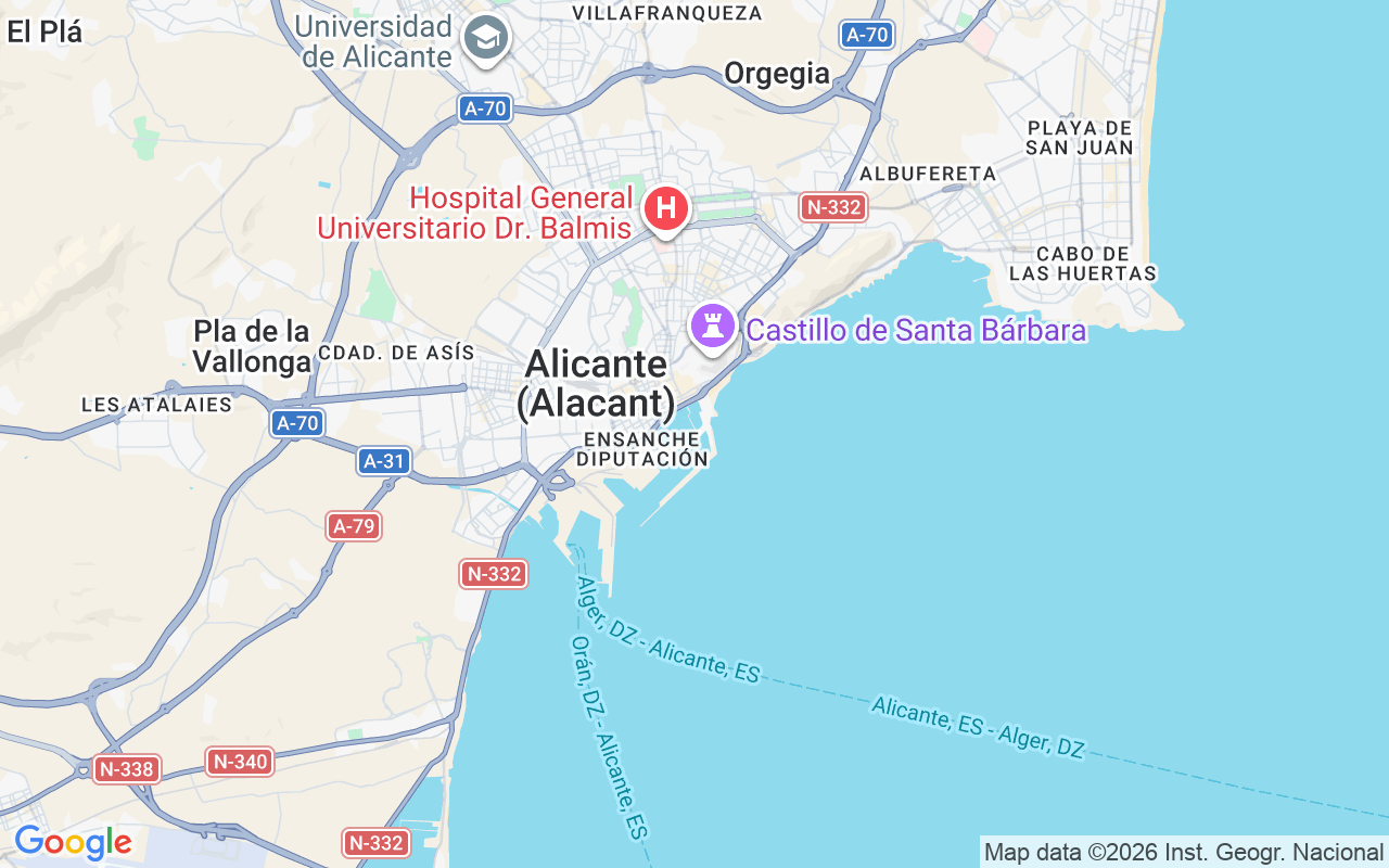 Ubicación Lancha: Marina Deportiva Del Puerto De Alicante, Alicante