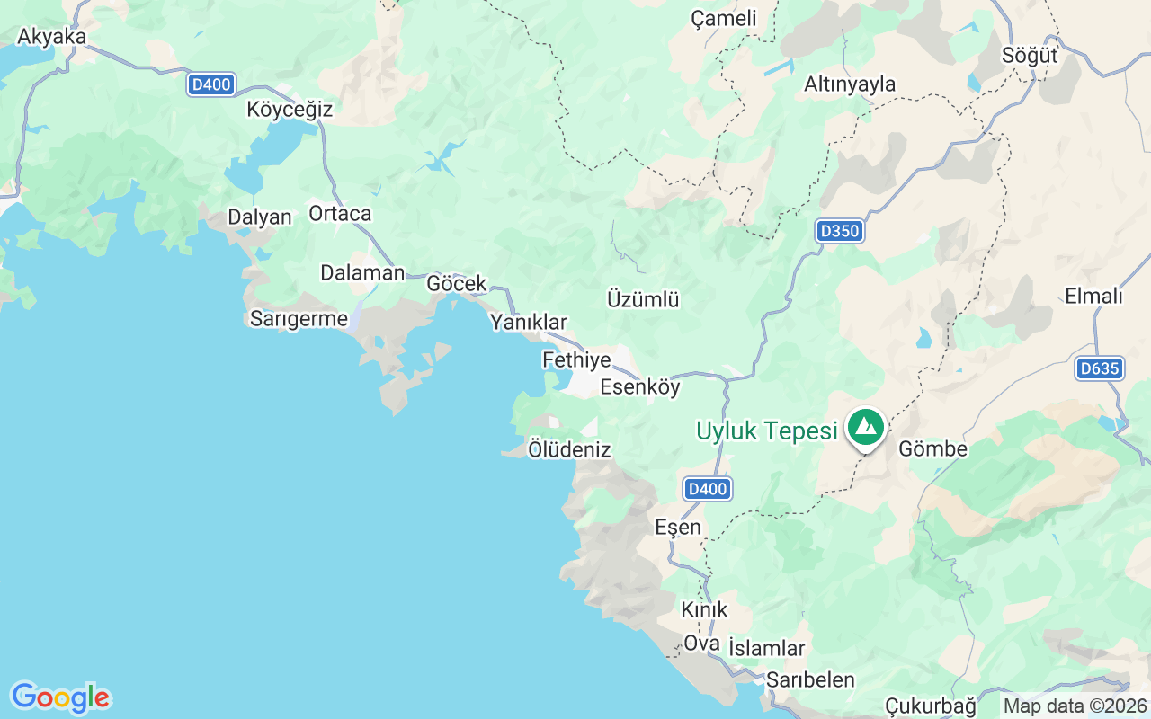 Plats för Guletbåt: Fethiye, Fethiye