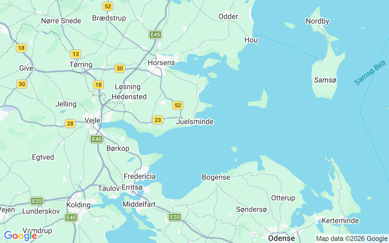 Emplacement du Voilier: Juelsminde, 7130 Juelsminde