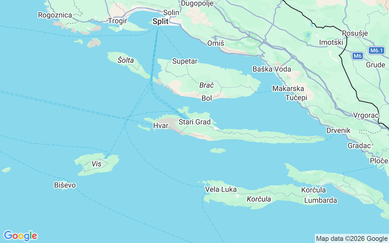 Emplacement du Semi-rigide: Stari Grad - Hvar, 21460