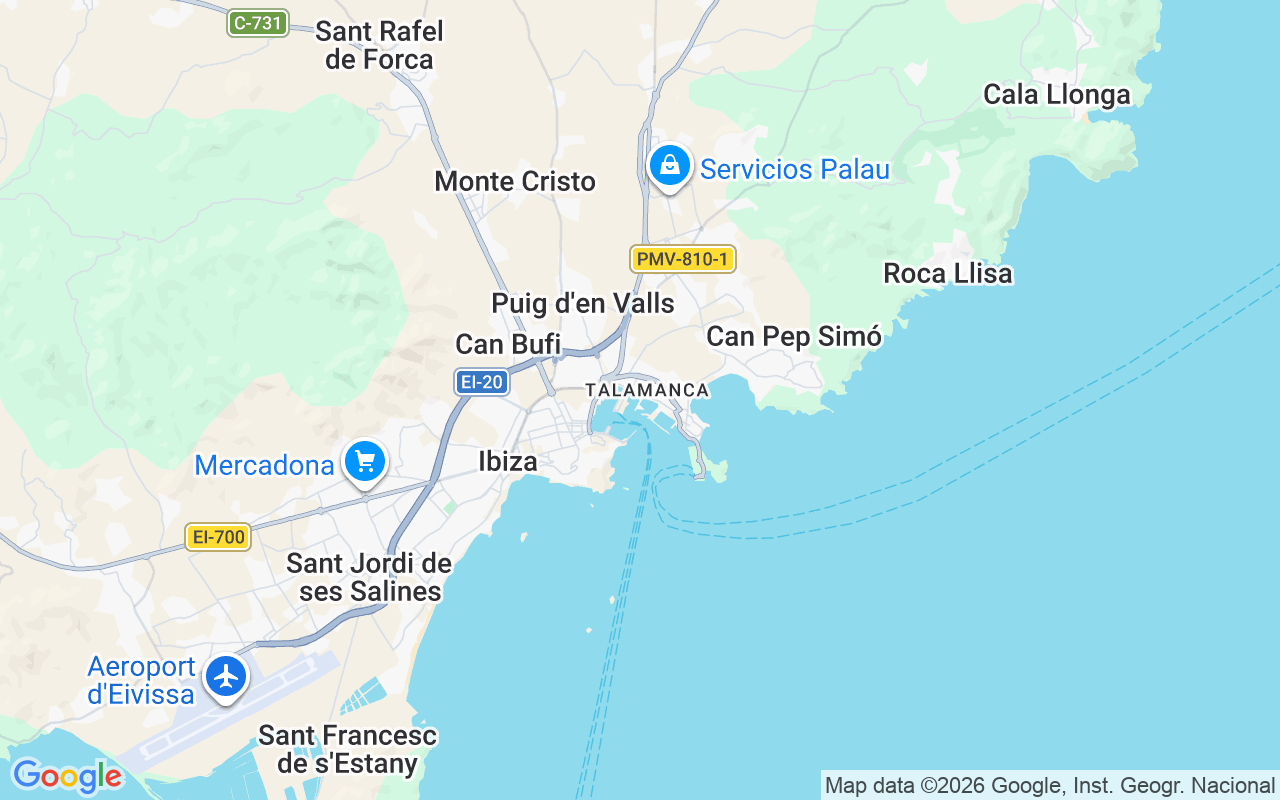 Localização do(a) Lancha: Ibiza, Espanha