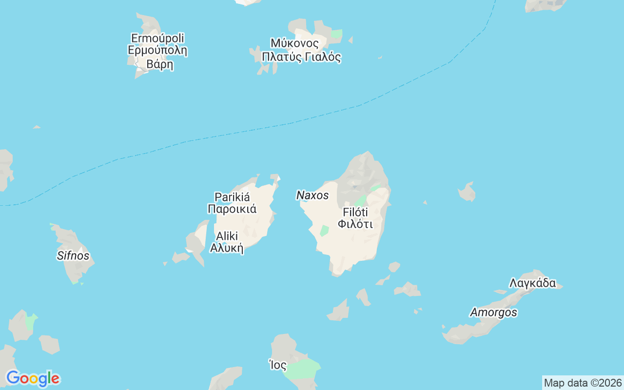 Emplacement du Semi-rigide: Agia Anna Port-Naxos Port-Ampelas Port Paros-Piso Livadi Paros, Naxos