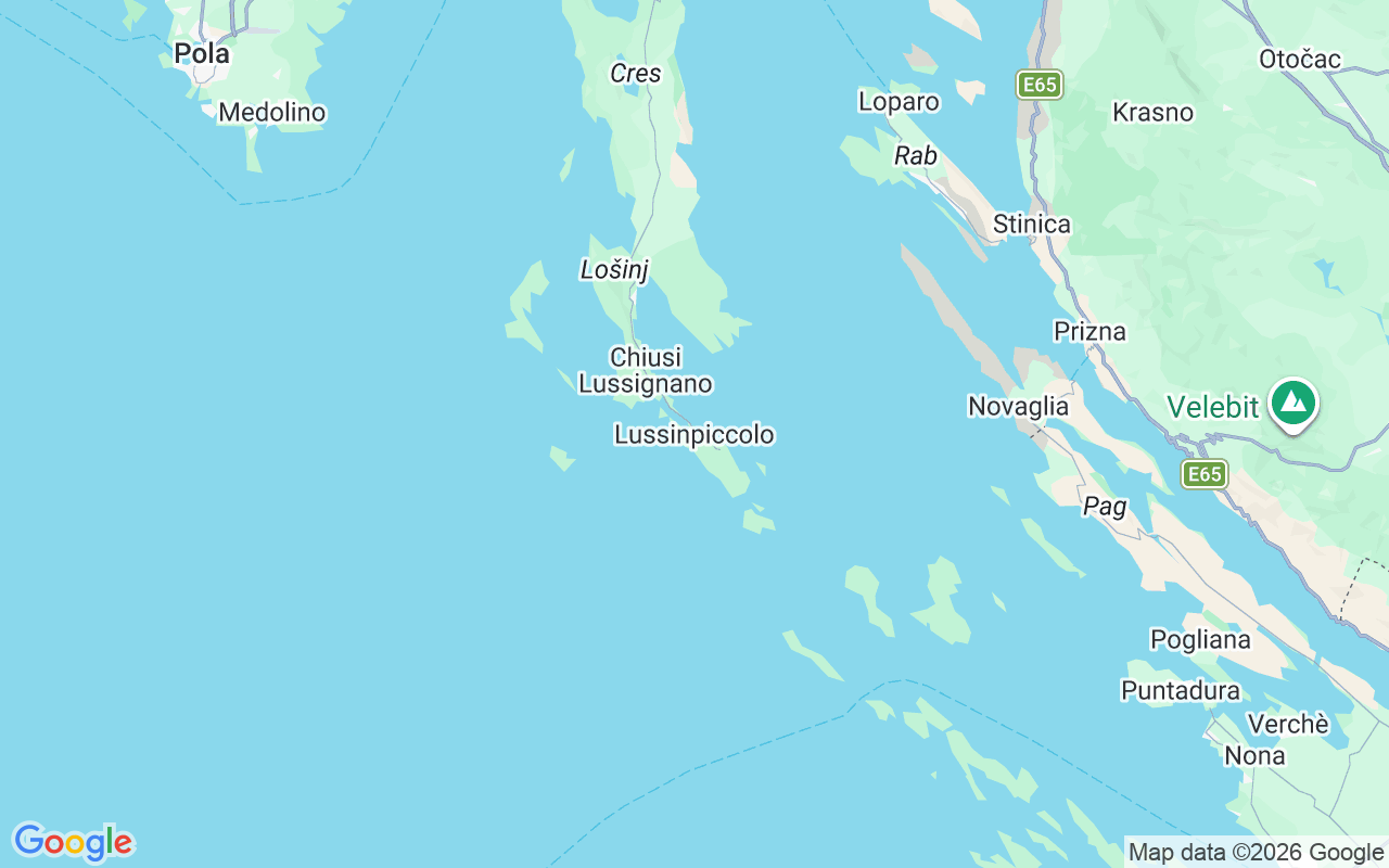 Luogo Barca a motore: Lussinpiccolo, Croazia