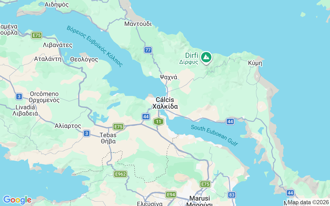 Localização do(a) Lancha: Χαλκίδας, Cálcis 341 00
