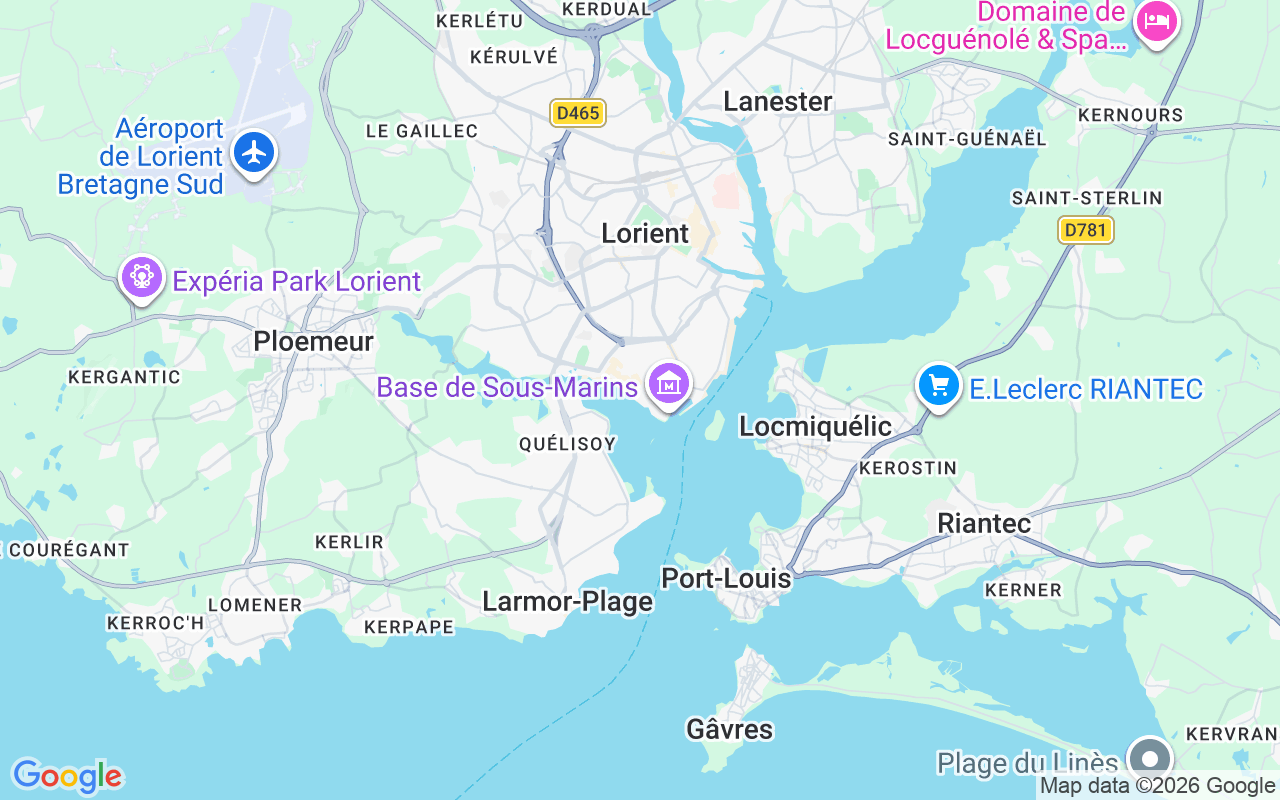 De locatie van Zeilboot: Port De La Base (Bsm), 56100 Lorient