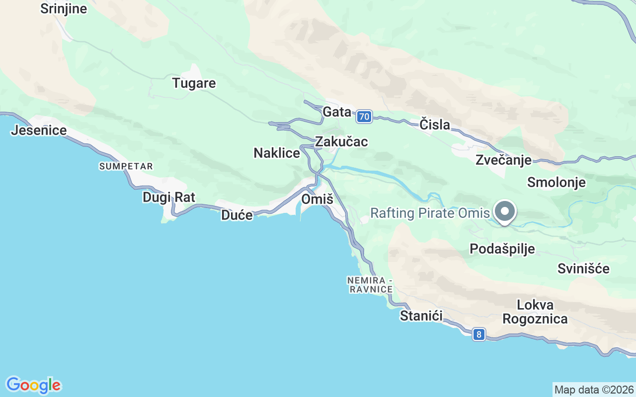 Location of the RIB: Omiš, Grad Omiš