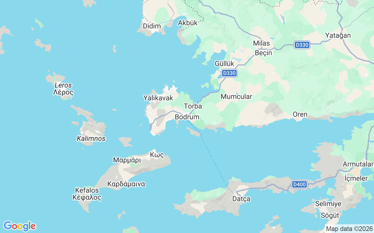 Localização do(a) Escuna: Bodrum Center, Bodrum