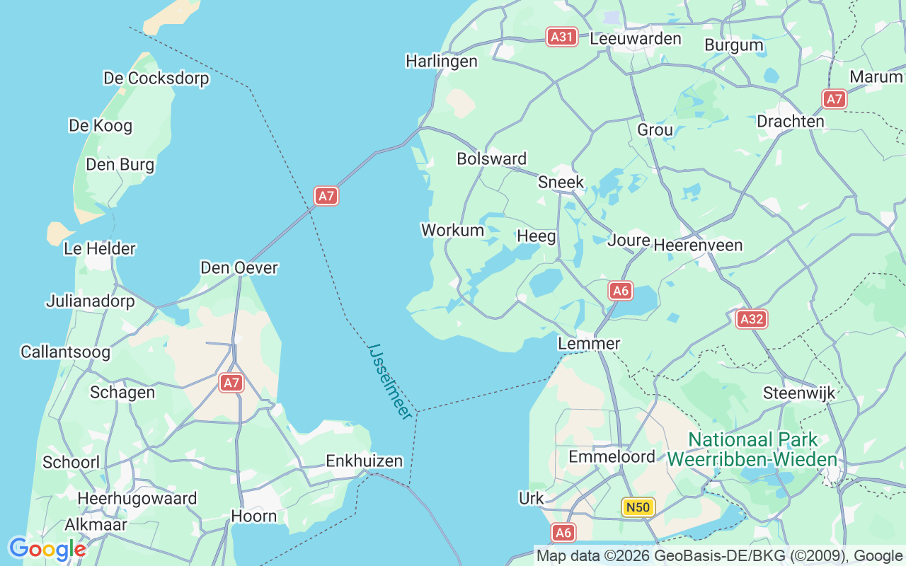 Emplacement du Péniche: Tille 5, Koudum