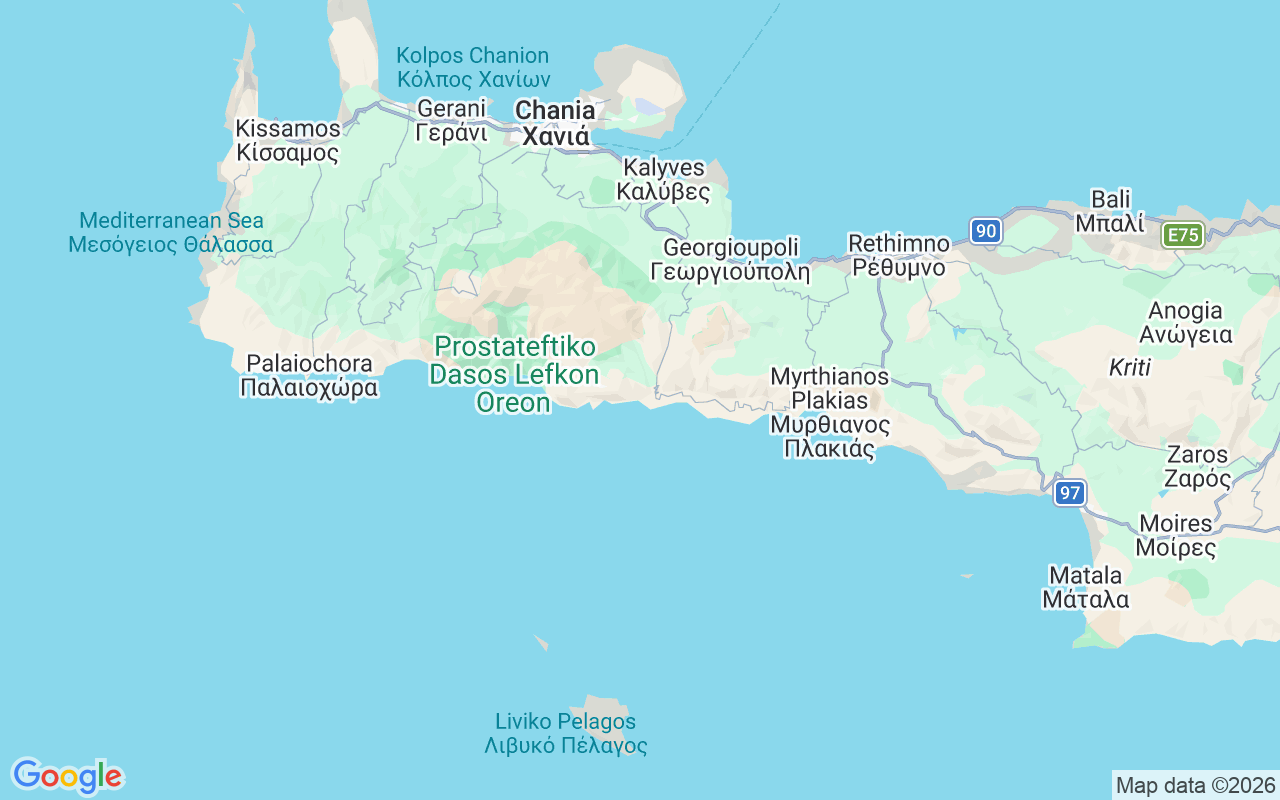 Location of the RIB: Chora Sfakion, Hora Sfakion