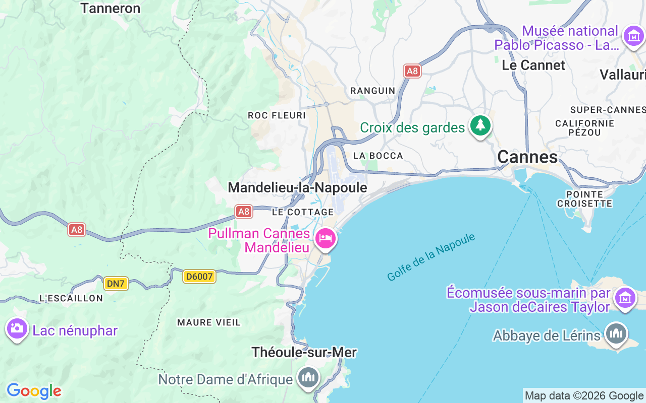 De locatie van RIB: Port Inland, 06210 Mandelieu-La-Napoule