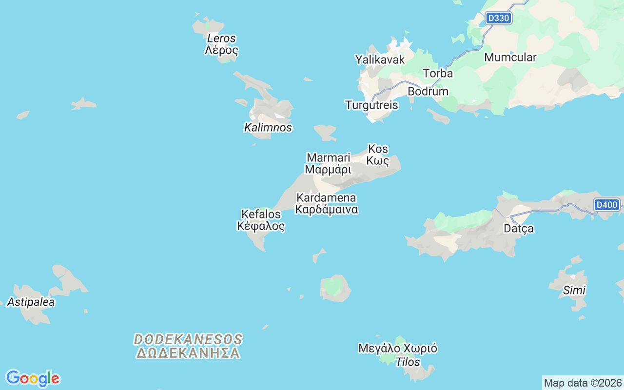 De locatie van RIB: Kos Harbour, Kos