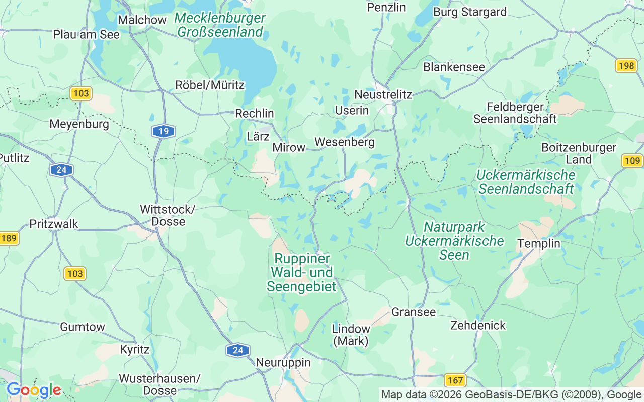 Liegeplatz Hausboot: Wolfsbruch, Kleinzerlang