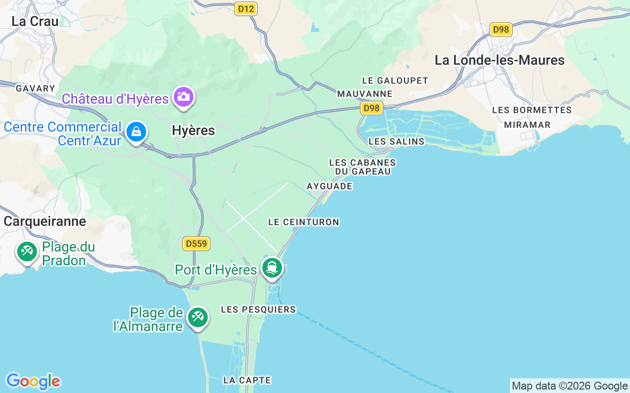 Plats för Motorbåt: Hyères, Frankrike