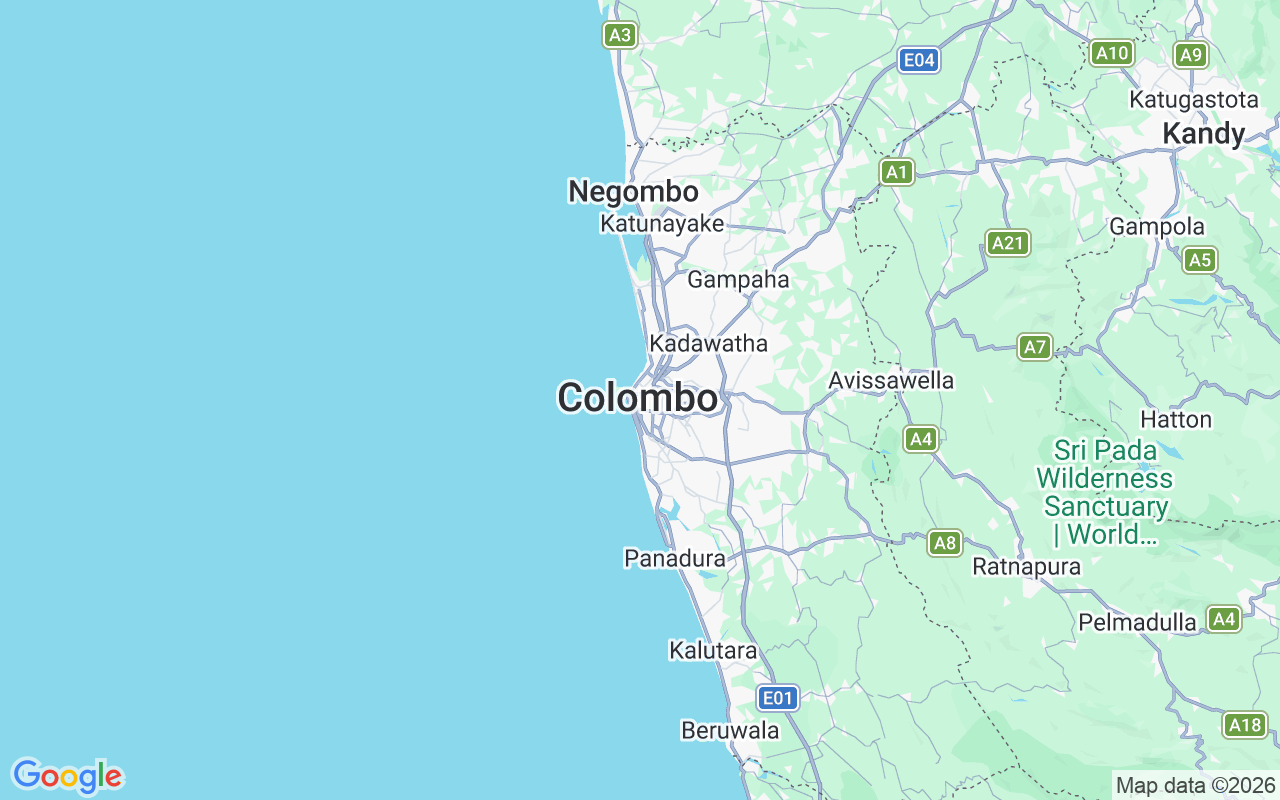 Ubicación Velero: Port City, Colombo