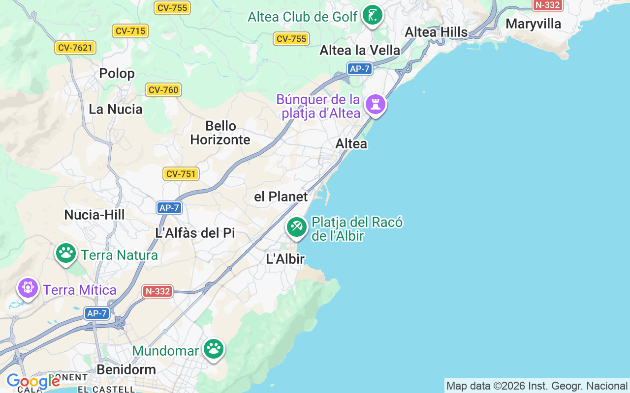 Plats för Motorbåt: Altea, Spanien