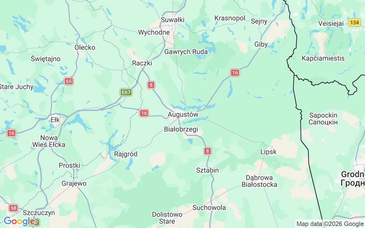 De locatie van Jetski: Camp Zatoka, Augustów
