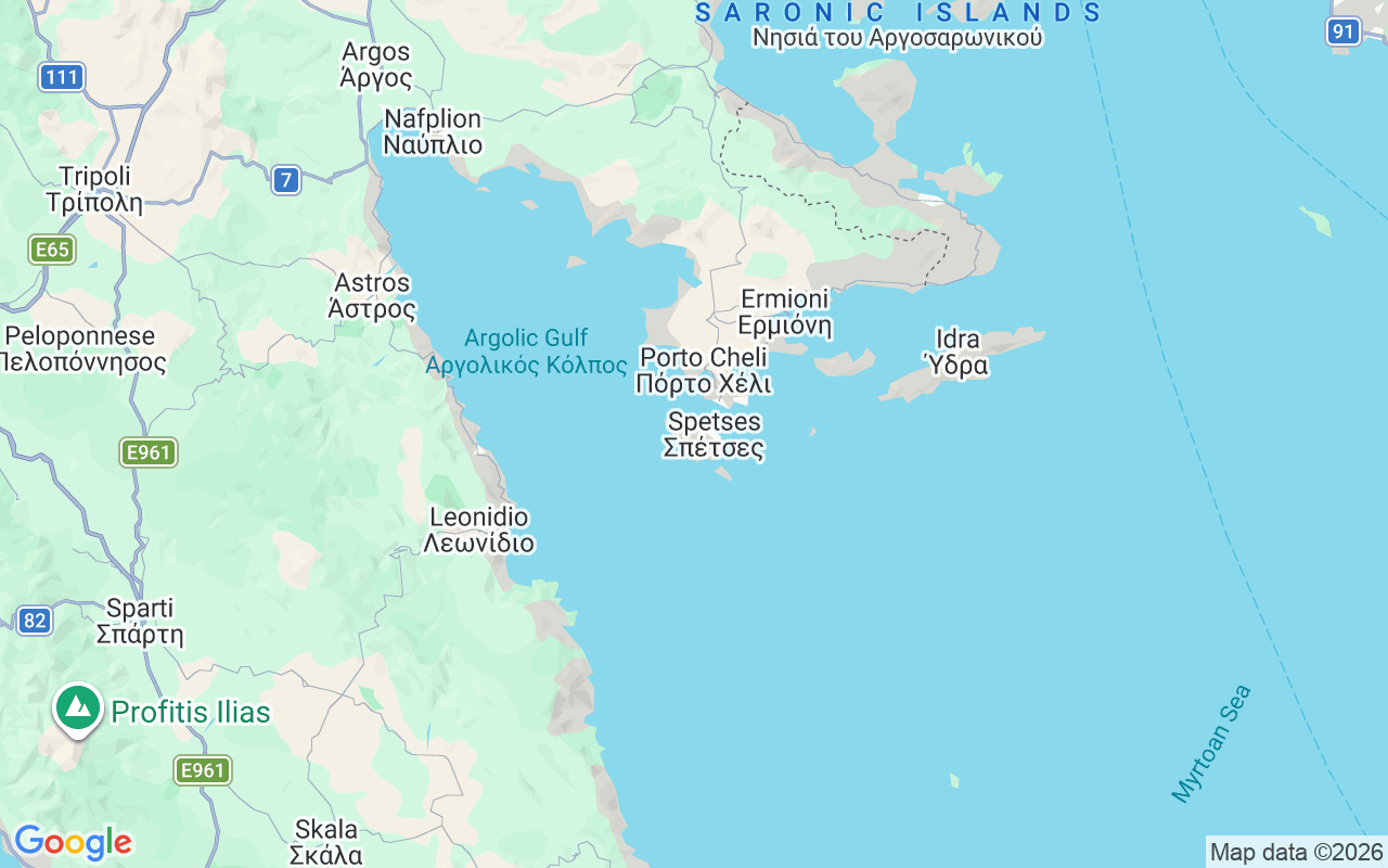 Location of the RIB: Porto Heli, Spetses
