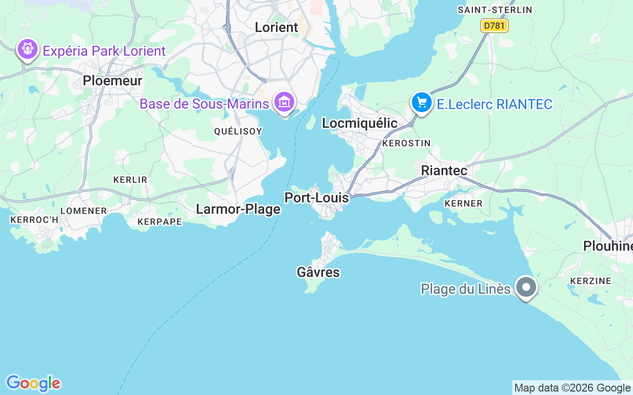 Ubicación Neumática: Port Louis, 56100 Lorient