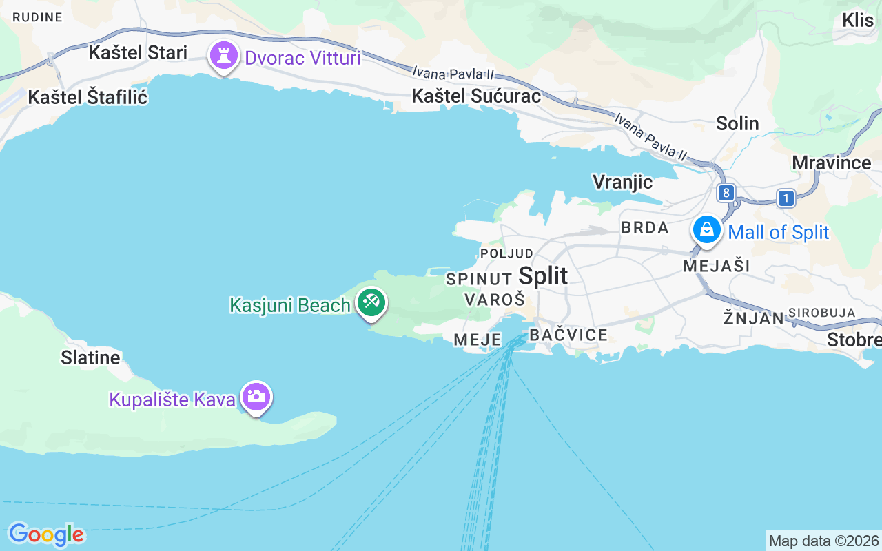 Location of the Sailboat: Marina Spinut, Split