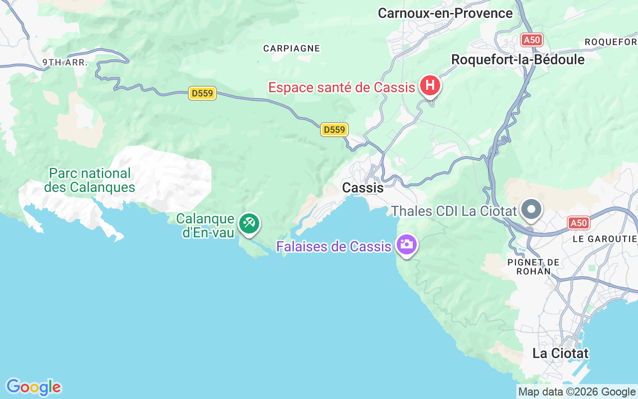 Location of the Sailboat: Port Miou, 13260 Cassis