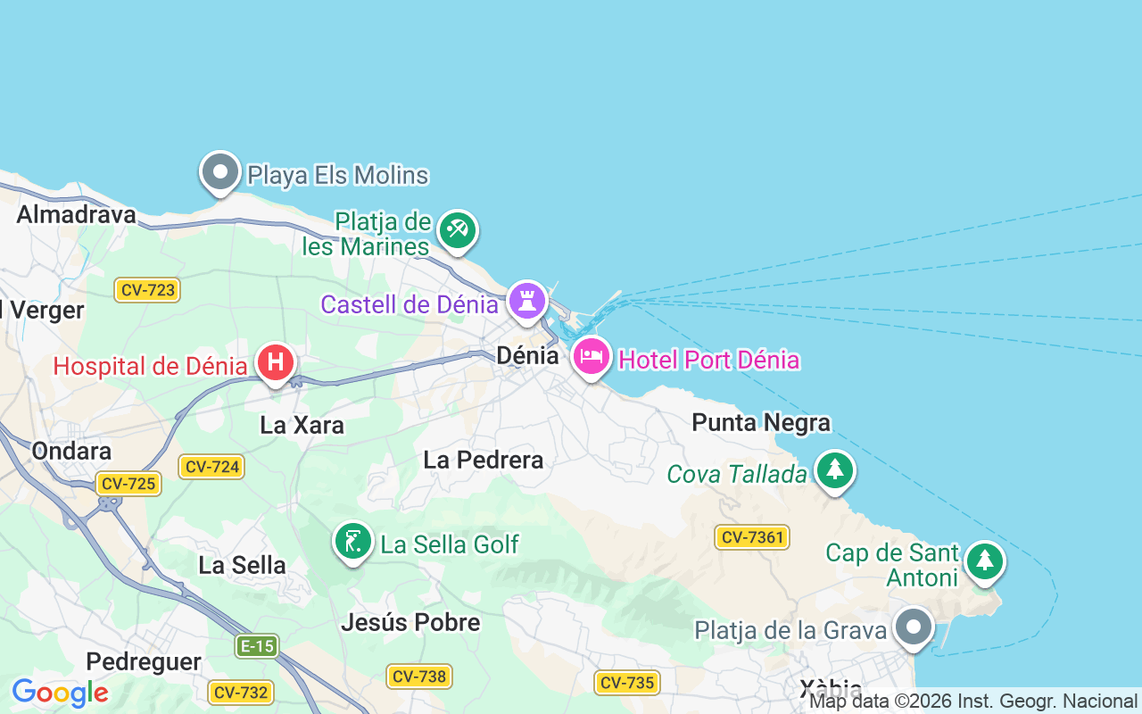 Location of the Motorboat: Real Club Nautico Denia, Dénia