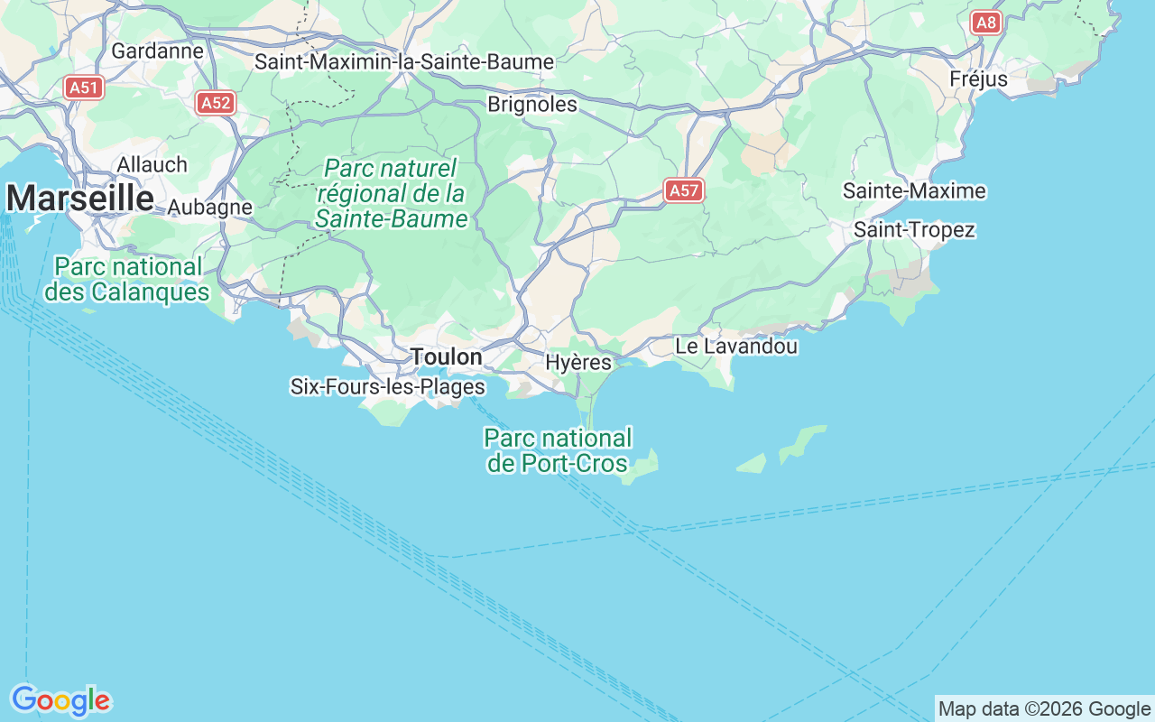 De locatie van Catamaran: Mouillage, Hyères