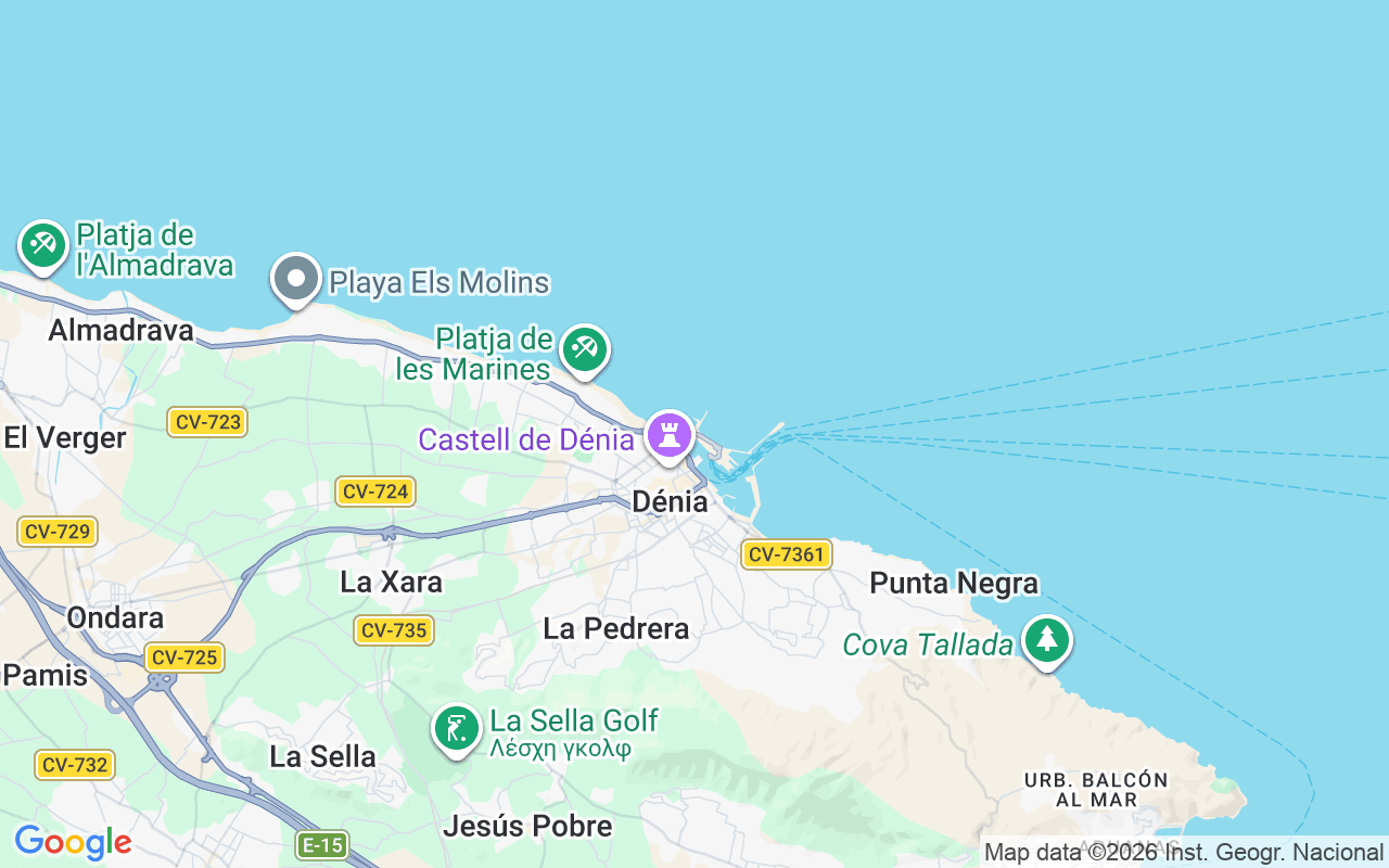 Τοποθεσία Μηχανοκίνητο σκάφος: Marina El Portet De Denia, Dénia
