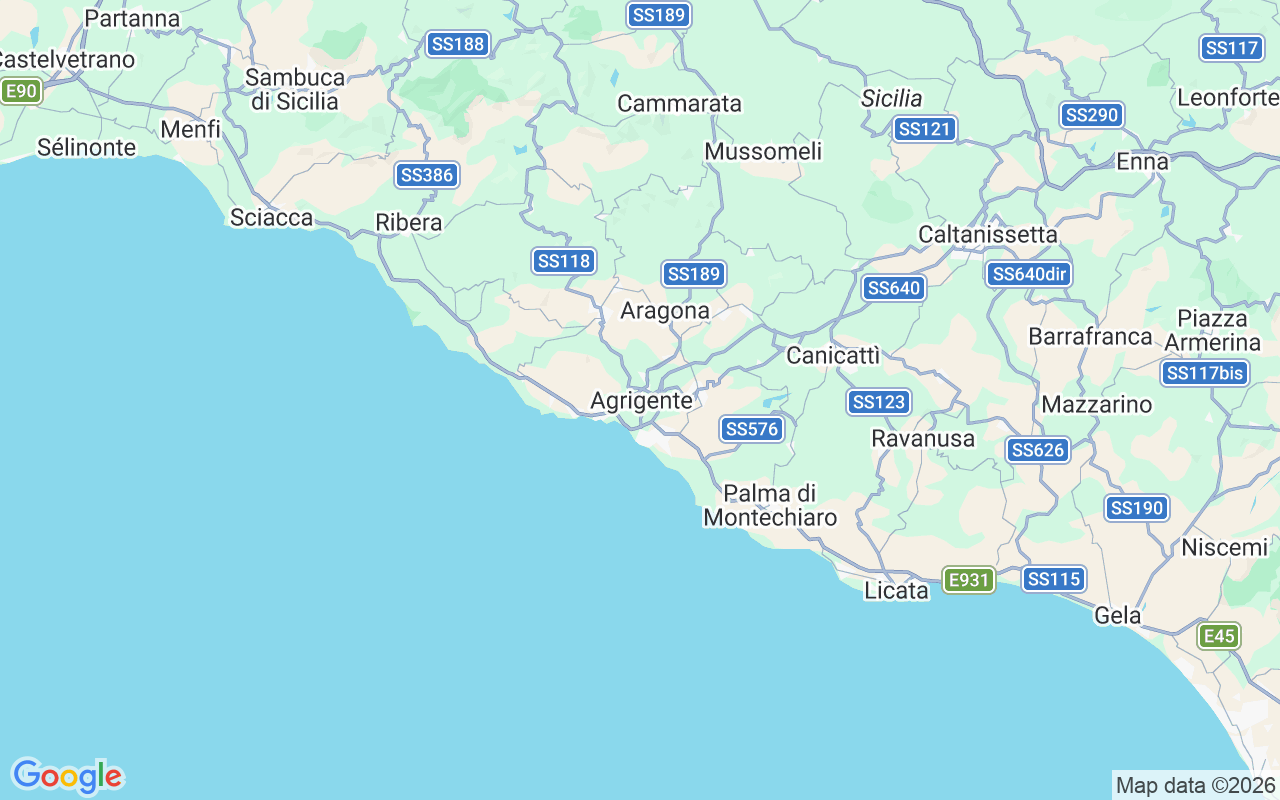 Emplacement du Semi-rigide: Giallonardo, Agrigente