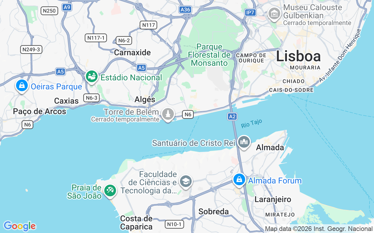Ubicación Lancha: Doca De Belem, Lisboa